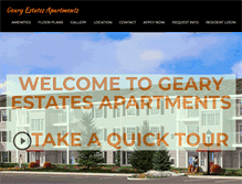 Tablet Screenshot of gearyestatesapts.com